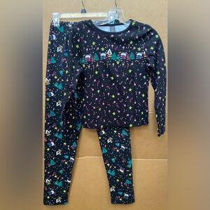 Copper Key Girl’s Christmas X-Mas Holiday Matching Top Shirt & Leggings Pants